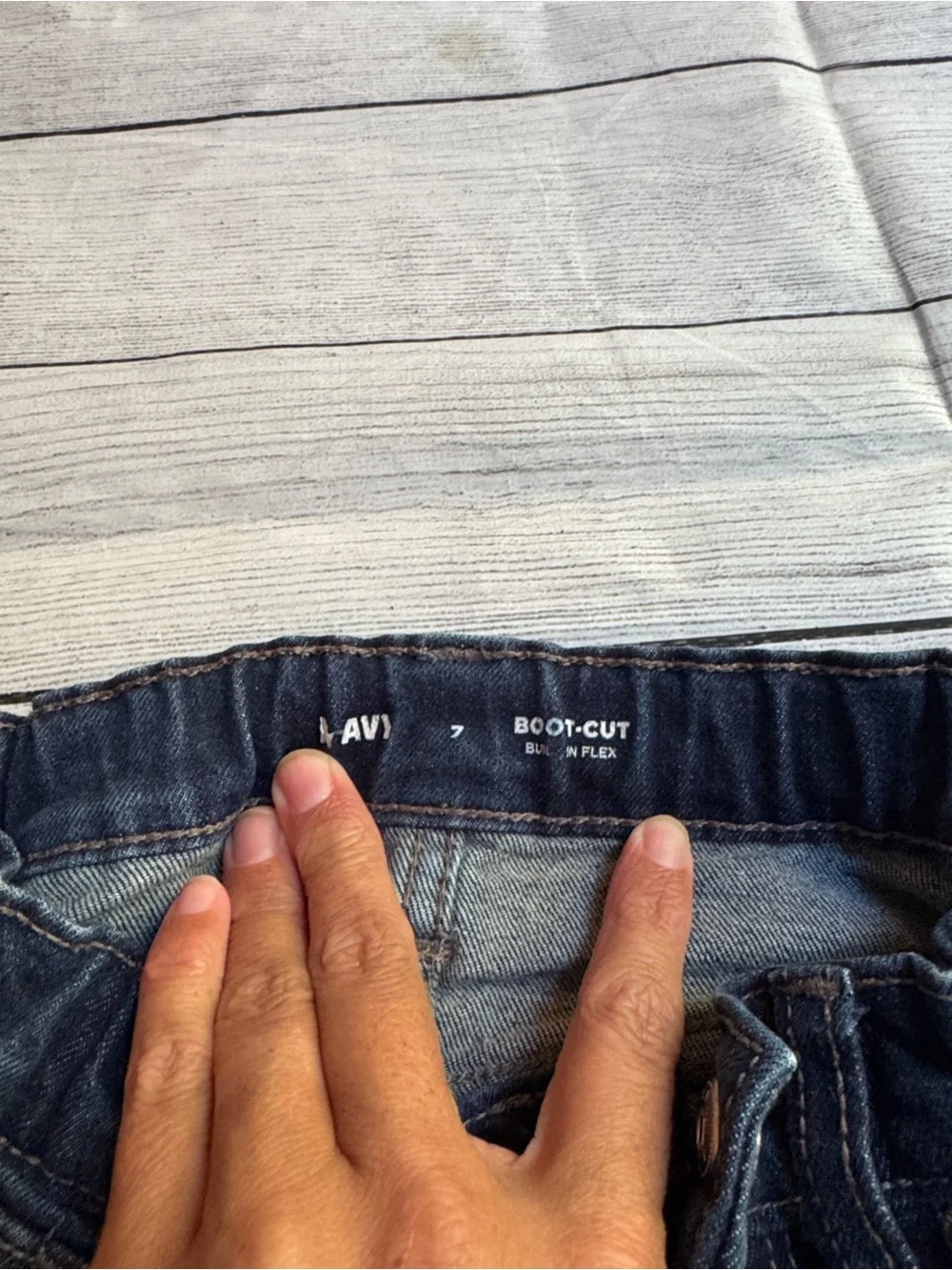 Old Navy Dark Blue Bootcut Jeans size 7